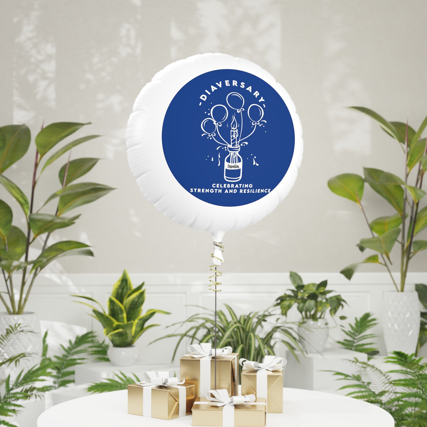 Diaversary Floato™ Helium Mylar Balloon - 22
