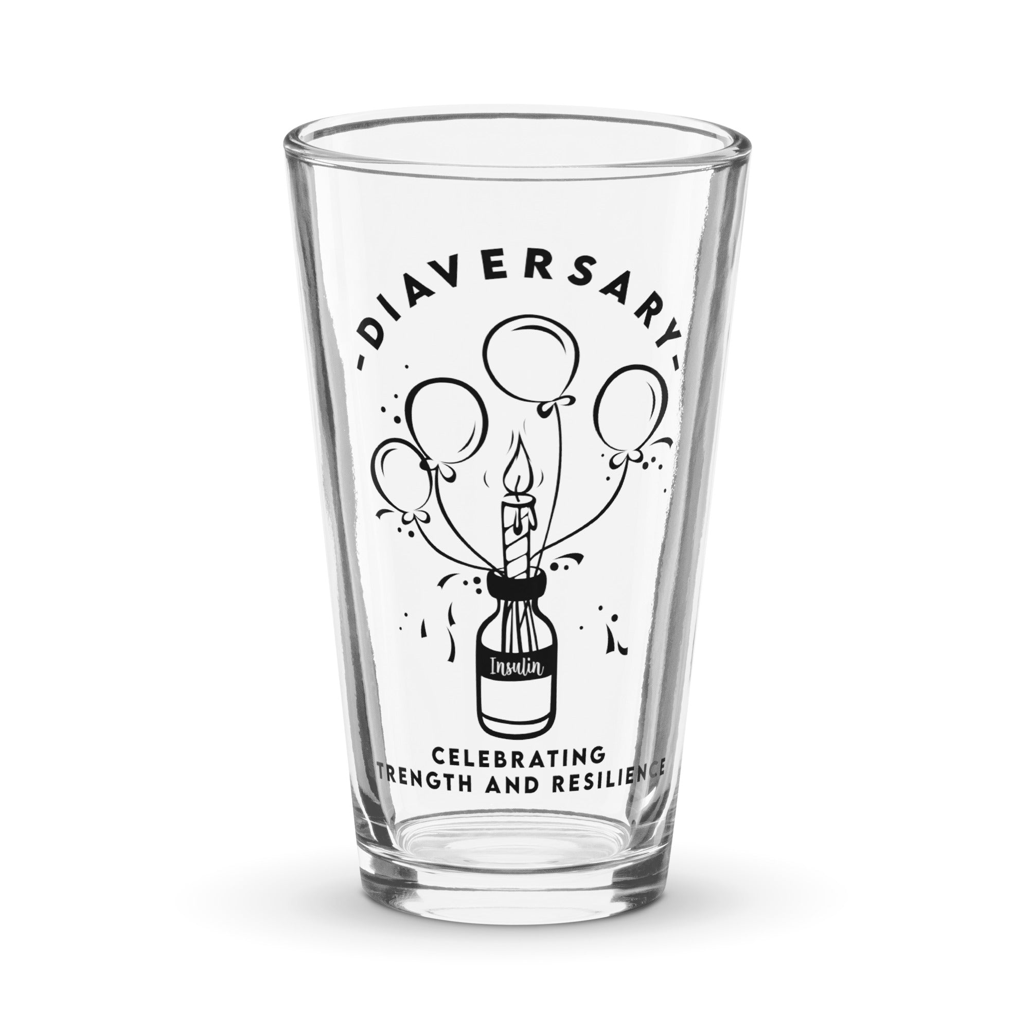 Diaversary Pint Glass