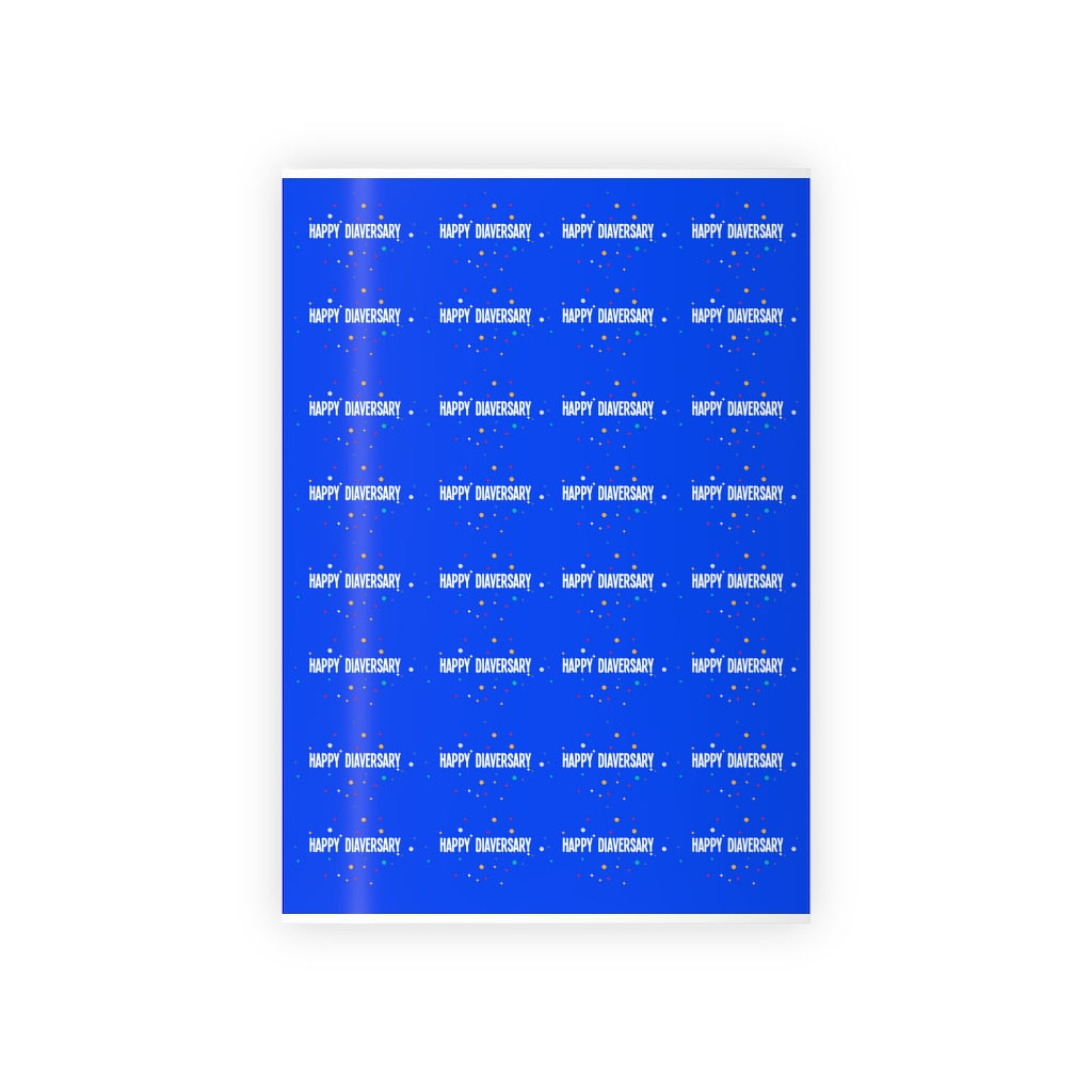 Happy Diaversary Gift Wrapping Paper Rolls, 1pc
