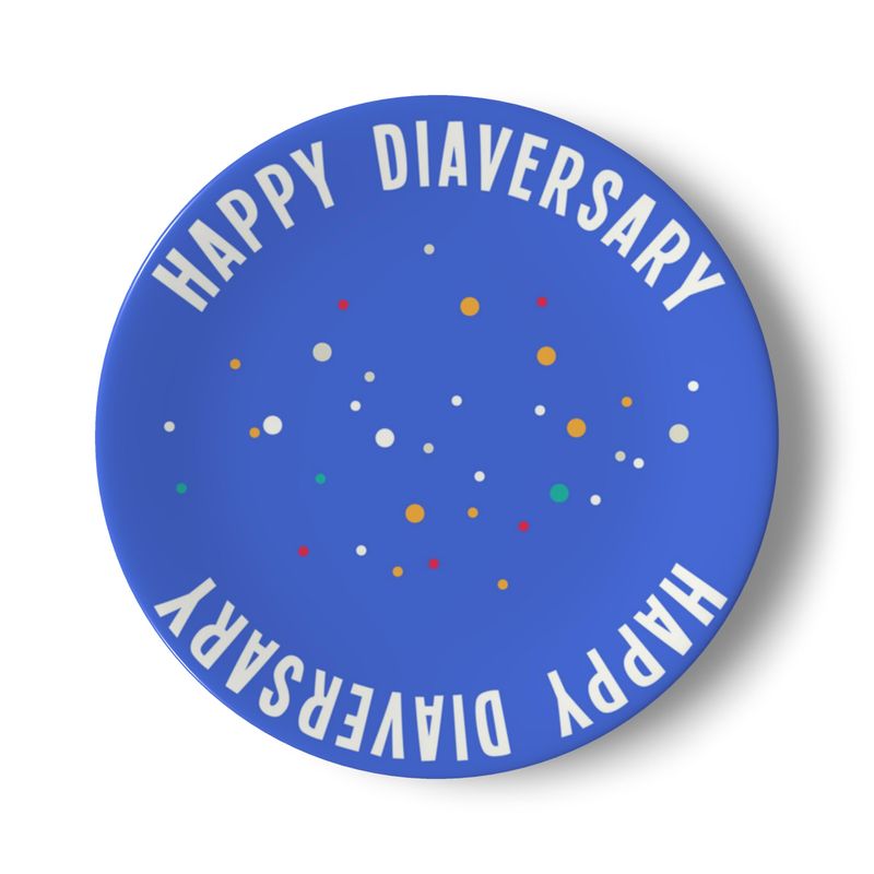 Happy Diaversary Plate