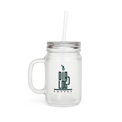 Dia-Log Coffee Blue Mason Jar