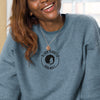 Black Diabetic Sueded Fleece Sweatshirt