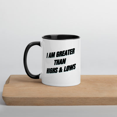 Dia-Log Coffee: I Am Greater Than Highs and Lows Mug